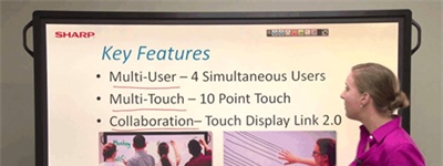 PowerPoint® on the Sharp AQUOS BOARD