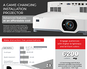 A Game-changing Installation Projector