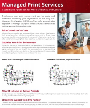 Managed Print Services for More Efficiency and Control