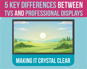 Making It Crystal Clear - 5 Key Differences Between TVs and Professional Displays