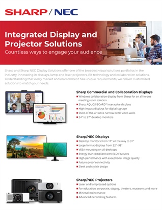 Integrated Display and Projector Solutions