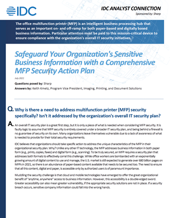 IDC Analyst Security White Paper Image