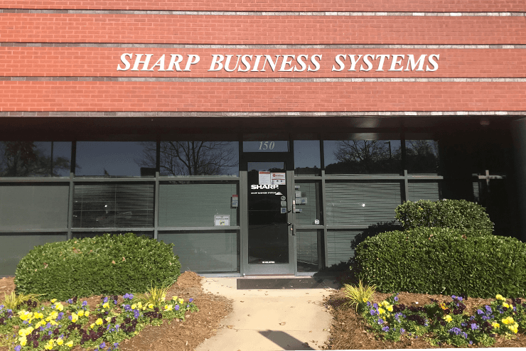 Outside of SBS Branch building in Morrisville, North Carolina